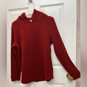 LOFT Red Cowl Neck Sweater
